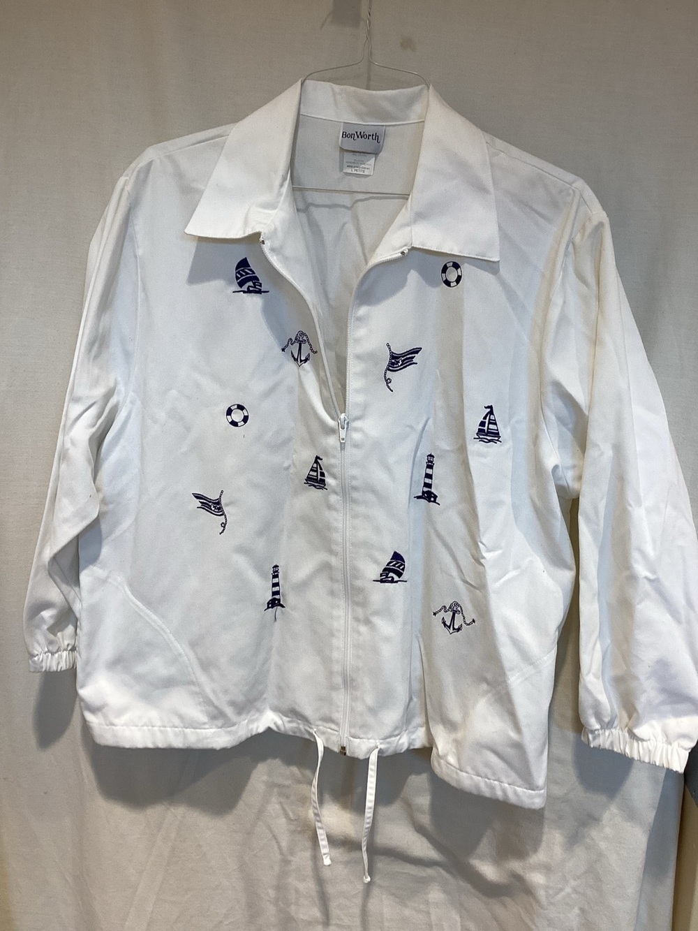 BonWorth White nautical jacket
